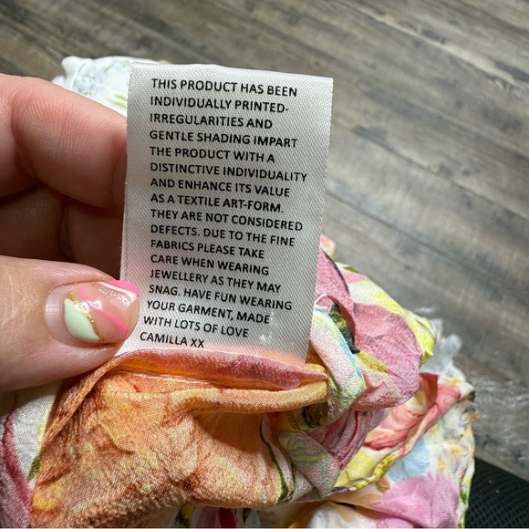 Camilla Silk Floral Bohemian Flowy Dress - Picture 10 of 13